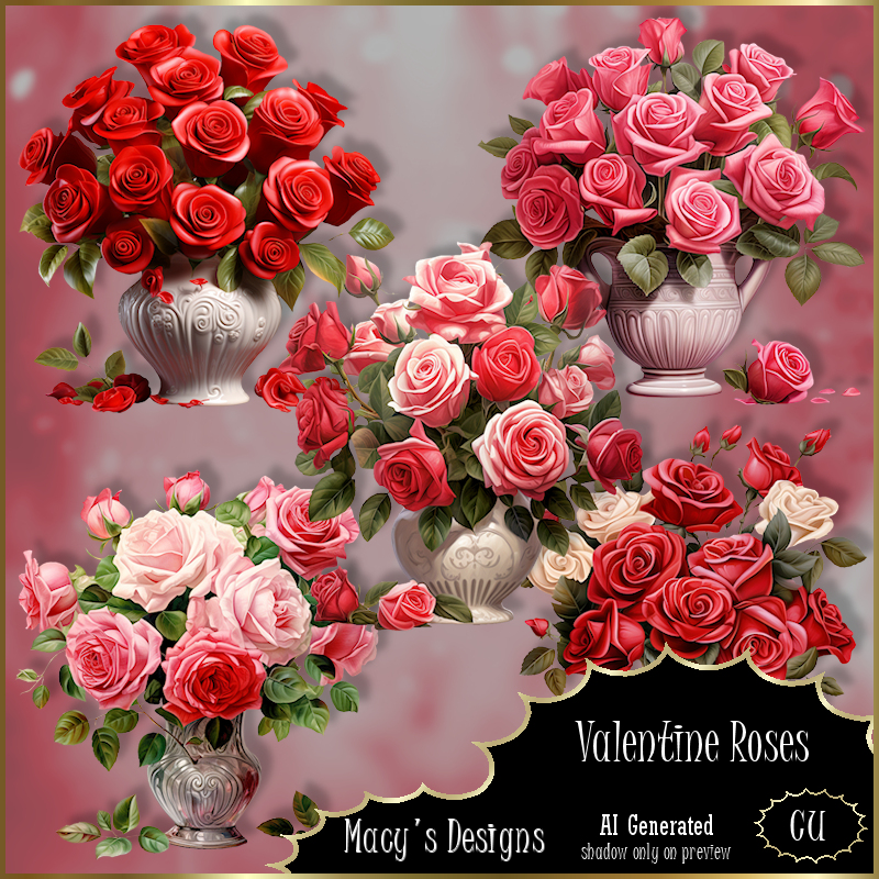 AI - Valentine Roses - Click Image to Close